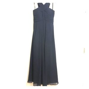 Bill Levkoff #7016 Navy Gown